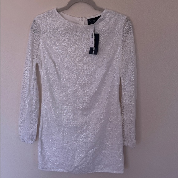 White Sequin Dress - Picture 6 of 6